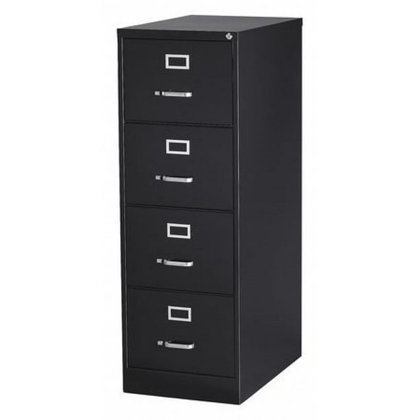 Rolling File Cabinet Heavy Duty Mobile Storage Filing Cabinet w/ 4 Drawers Black